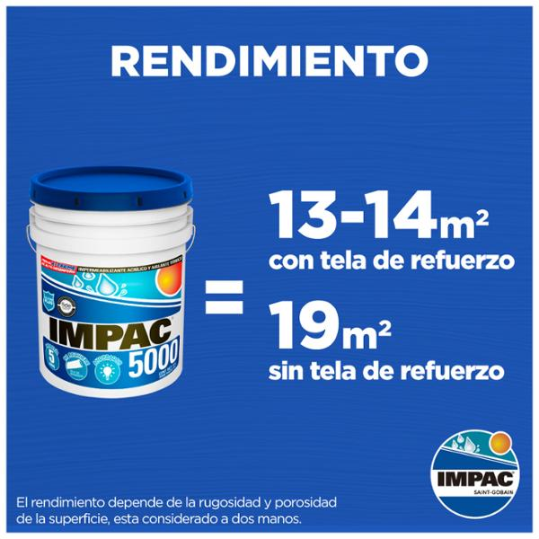 Referencia de rendimiento de impermeabilizante IMPAC 5000